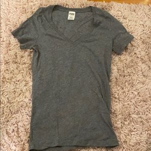 Grey v neck t shirt
